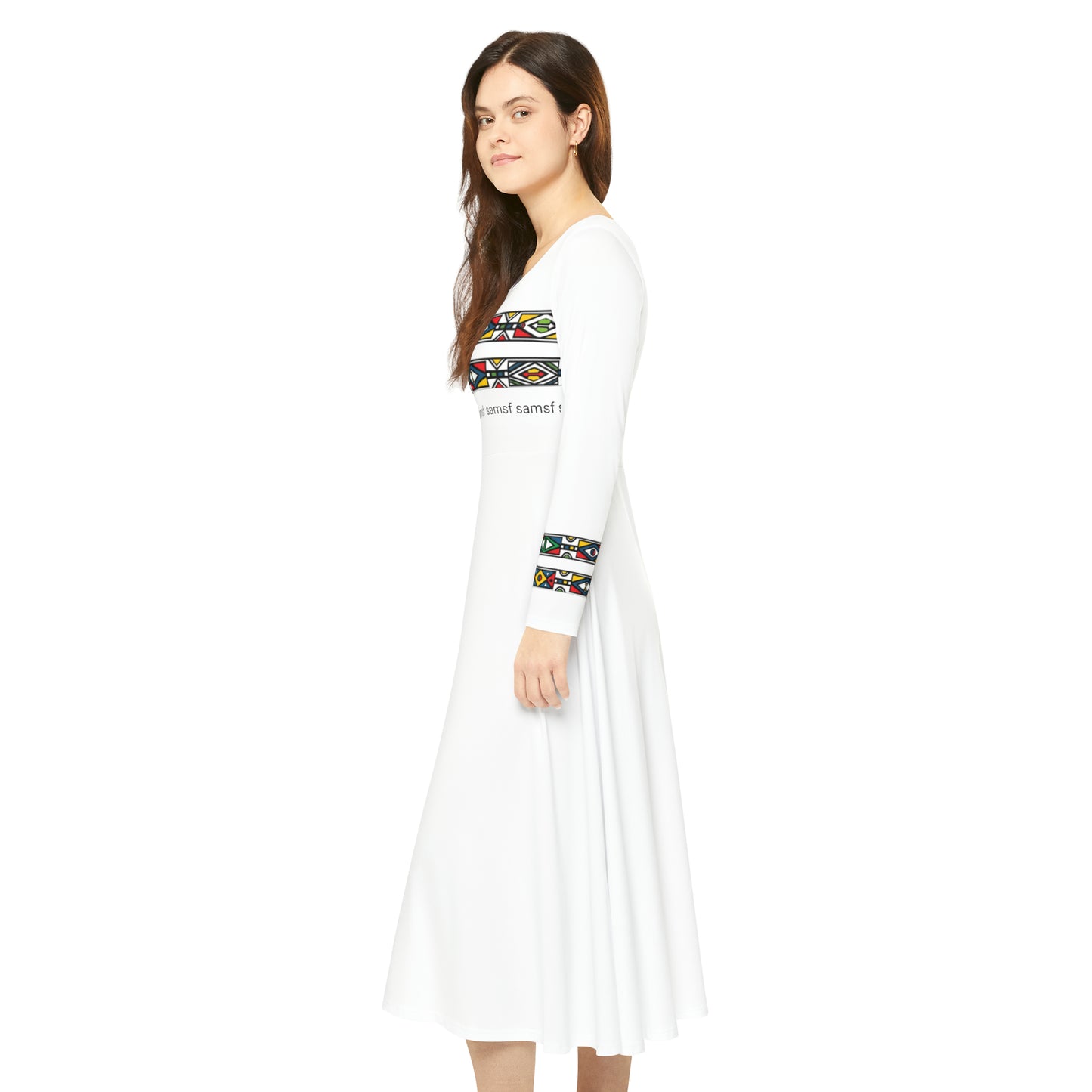 Women's Long Sleeve Dance Dress (AOP)