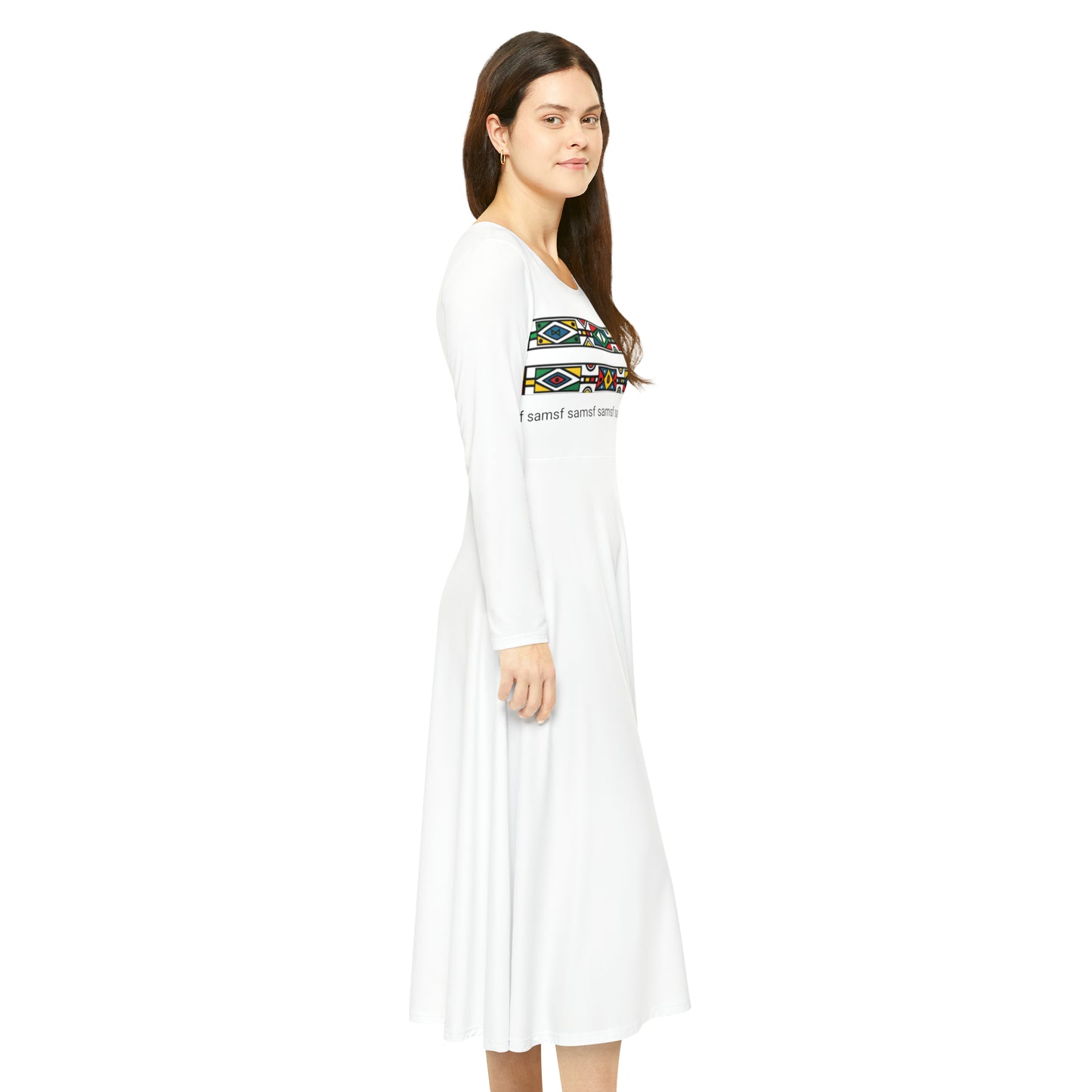 Women's Long Sleeve Dance Dress (AOP)