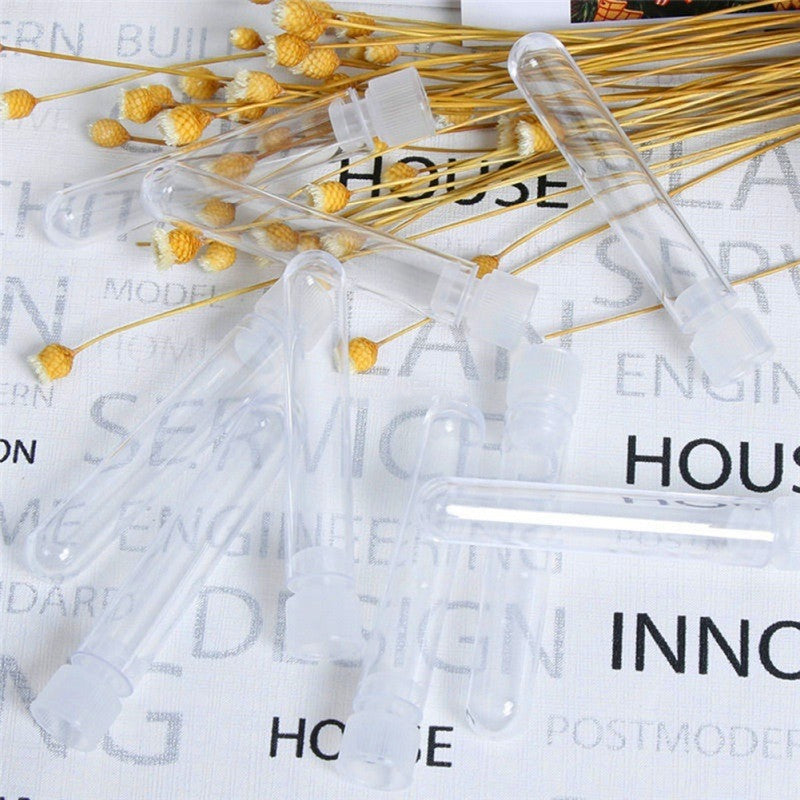 Transparent Laboratory Transparent Plastic Test Tube Vial