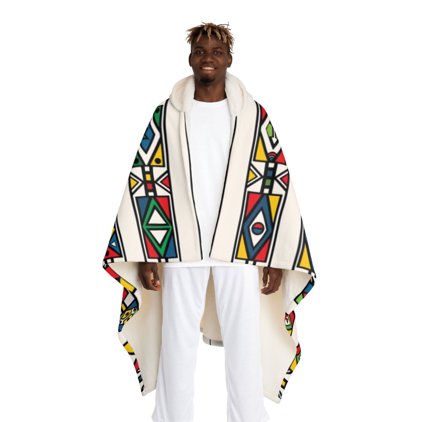 SAMSF Hooded Sherpa Fleece Blanket