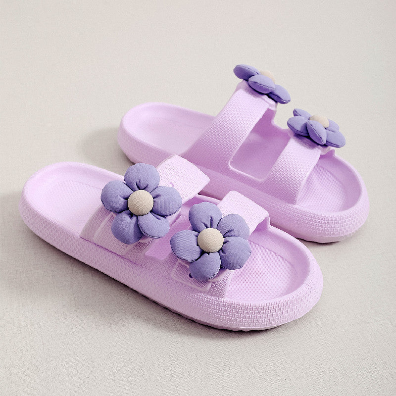 FLowers Shoes Home Thick-soled Eva Slippers