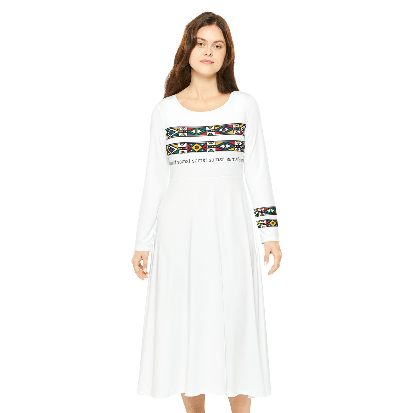 Women's Long Sleeve Dance Dress (AOP)