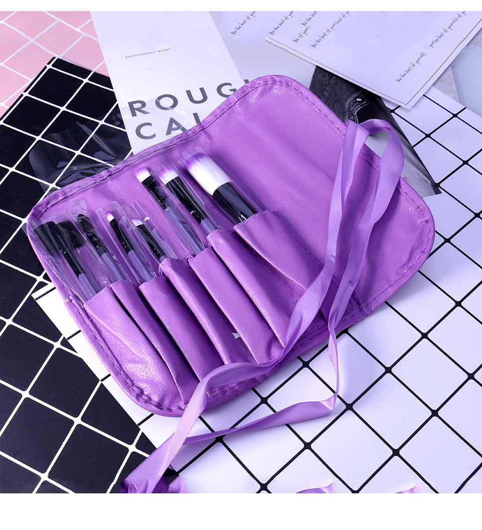 Lebo 7 Makeup Tools Makeup Brushes Portable Full Makeup Brushes