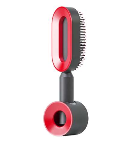 Lebo Self Cleaning Hair Brush For Women One-key Cleaning Hair Loss Airbag Massage Scalp Comb Anti-Static Hairbrush