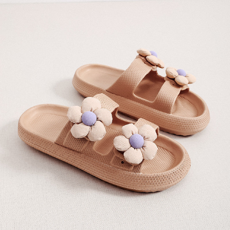 FLowers Shoes Home Thick-soled Eva Slippers
