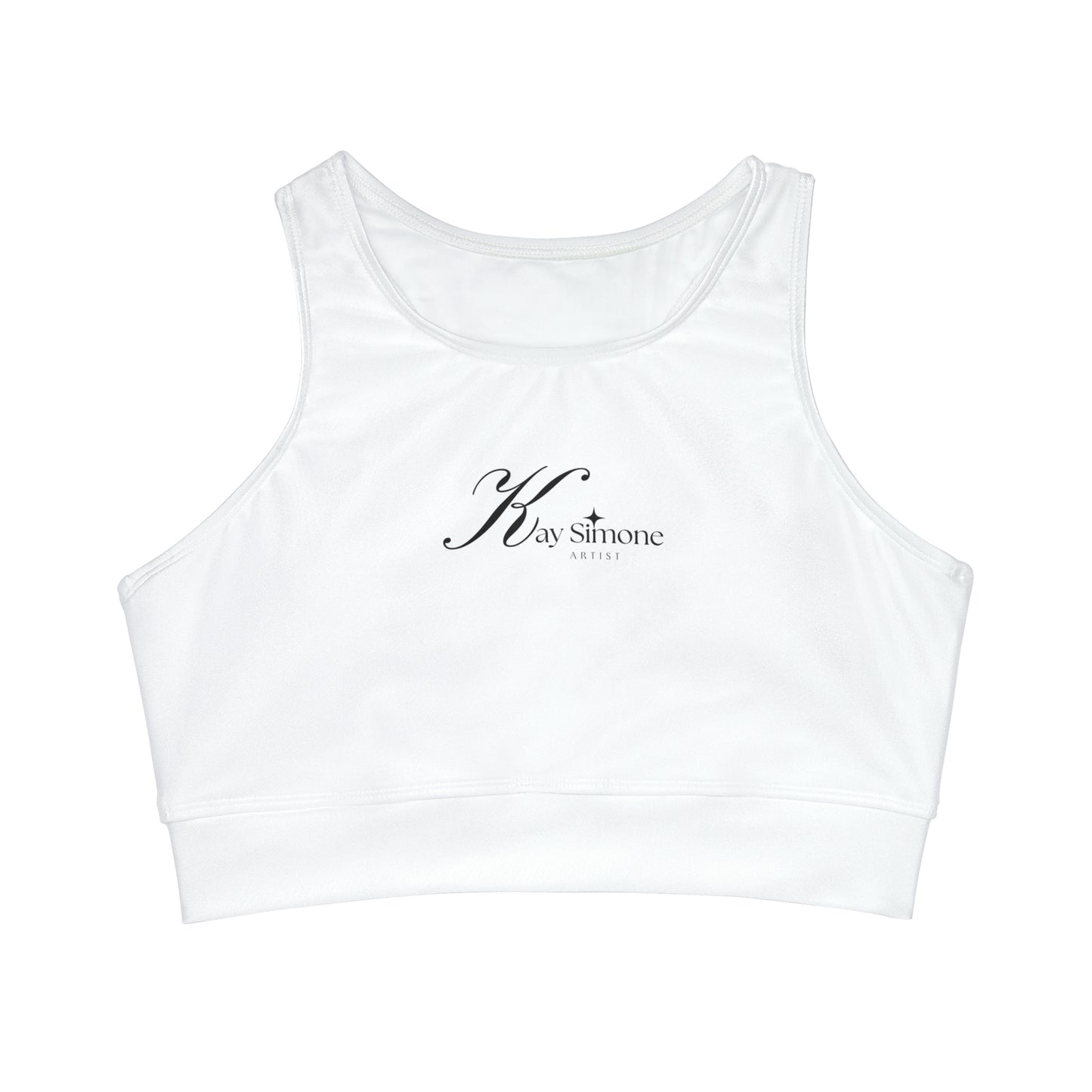 High Neck Crop Bikini Top (AOP) For Kay Simone