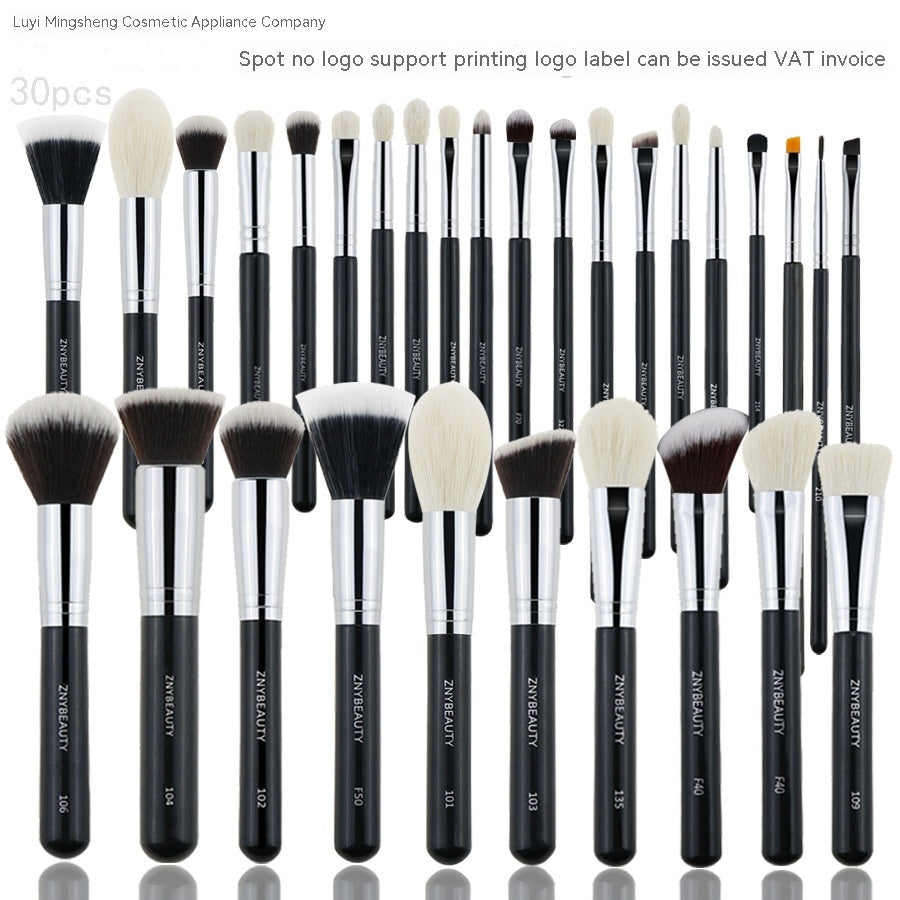 Lebo 30 PCs Makeup Brush Set Soft Hair Eye Shadow Blush Face Powder Full Set