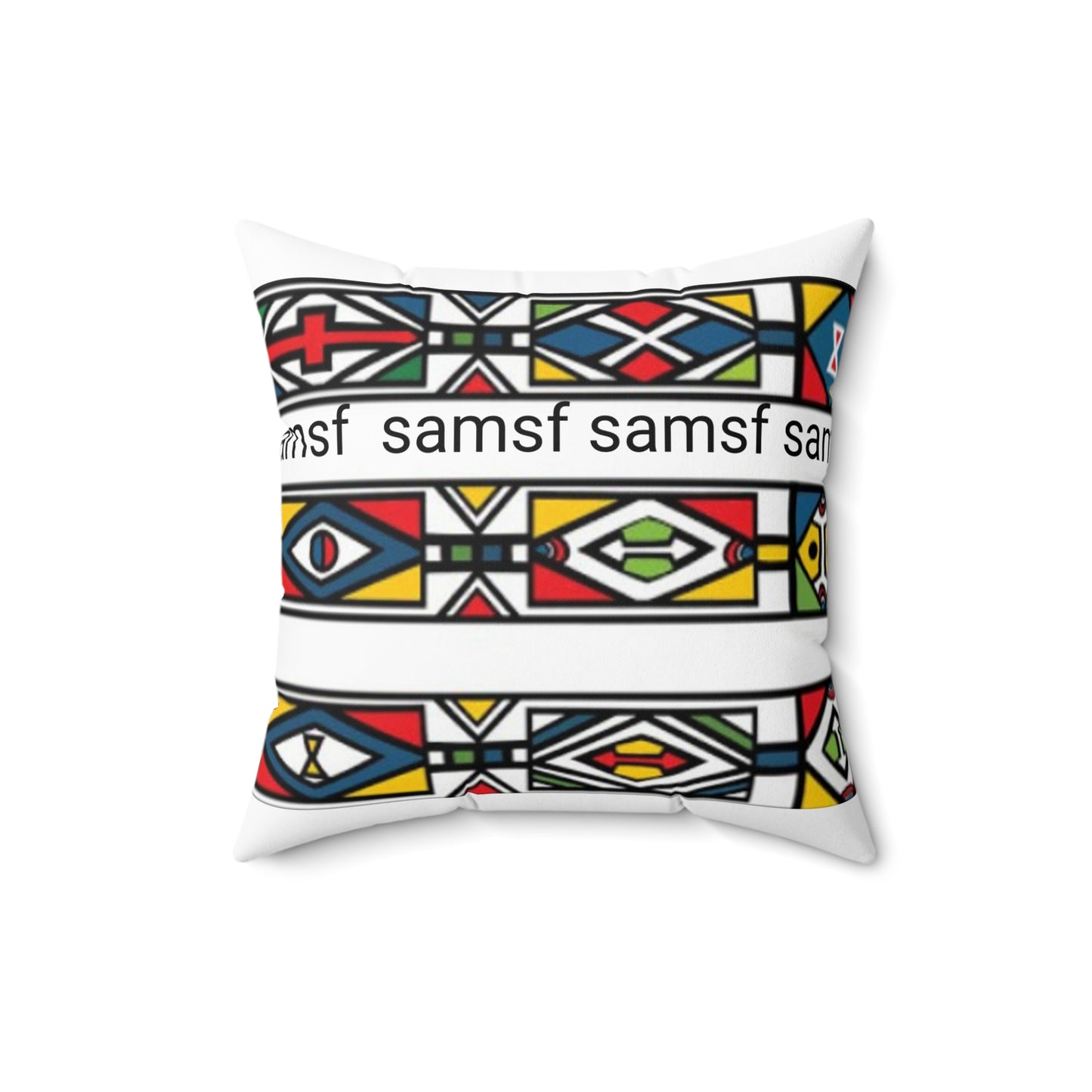 SAMSF Spun Polyester Square Pillow