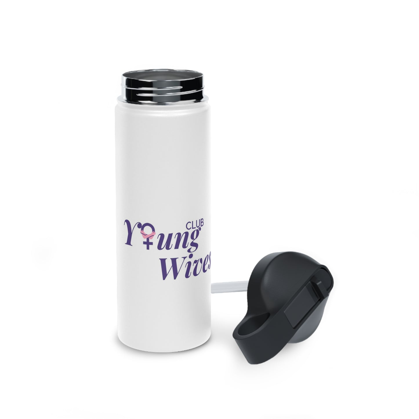 Wives Club Stainless Steel Water Bottle, Standard Lid