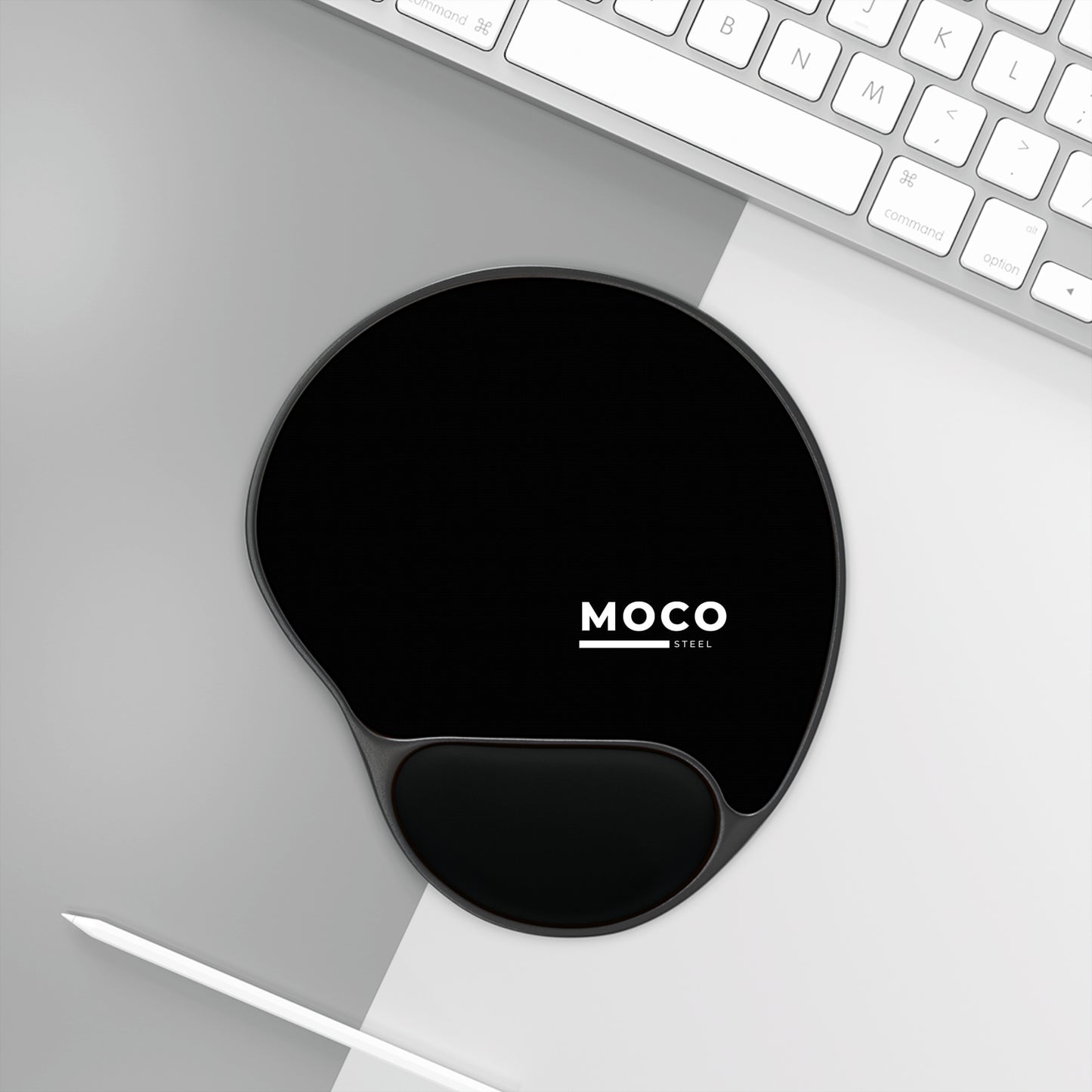 Moco steel Mouse Pad With Wrist Rest