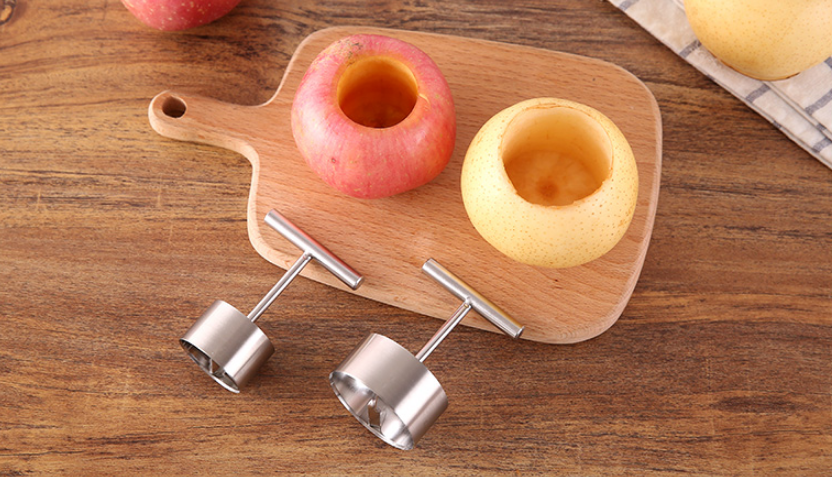 Stainless Steel Apples Rice Mold Stewed Rock Sugar Pear Large Core Puller Fruit Core Hole Digger Remover Kitchen Gadgets