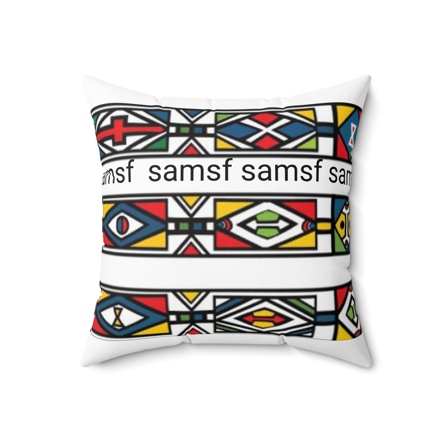 SAMSF Spun Polyester Square Pillow