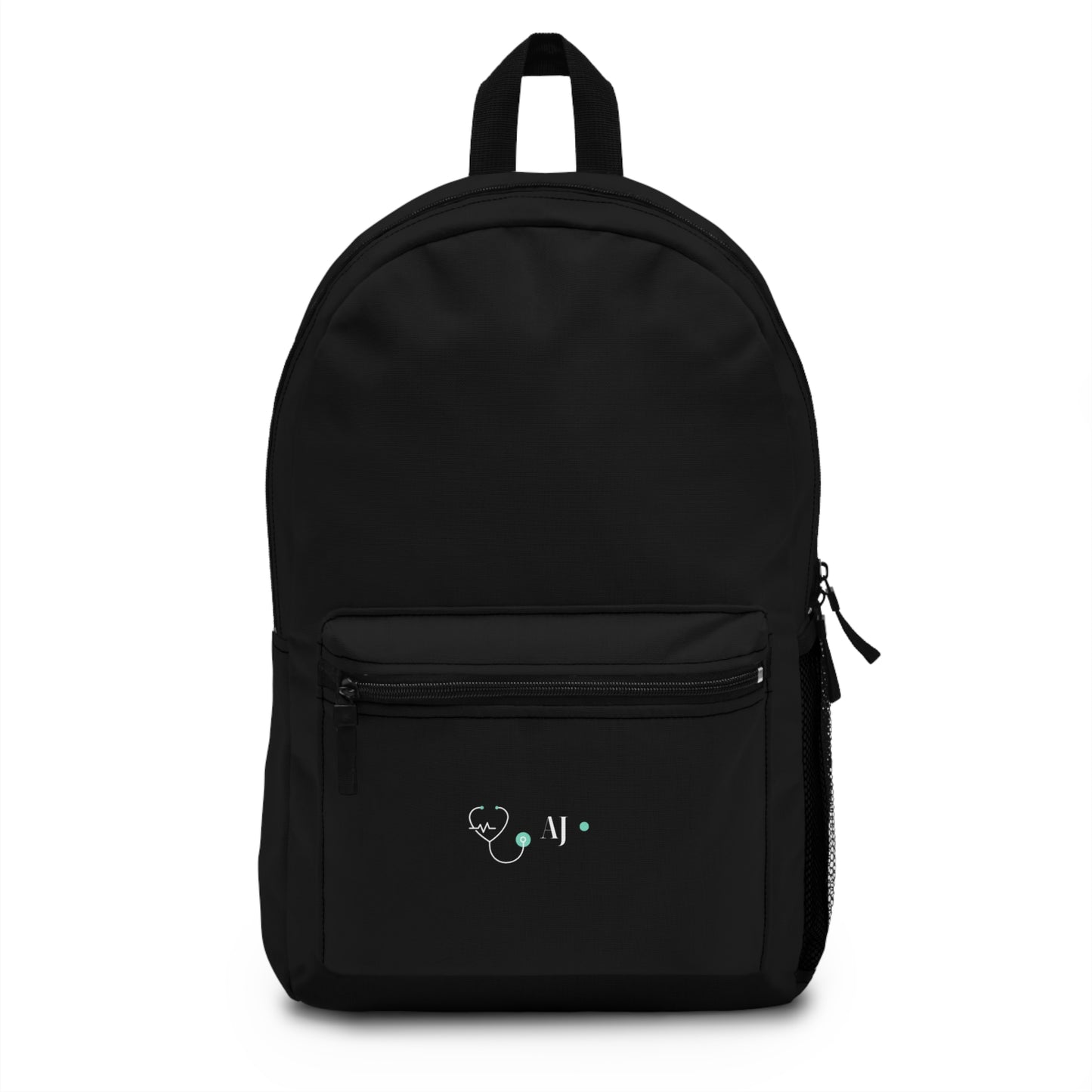 Minimal Heartbeat Backpack — Cute ECG Line Design for Students & Medical Fans by Miss Joki