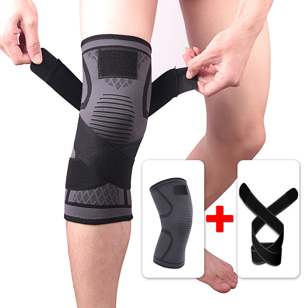 Compression Belt Knitted Sports Knee Pads Badminton Running Fitness Knee Pads