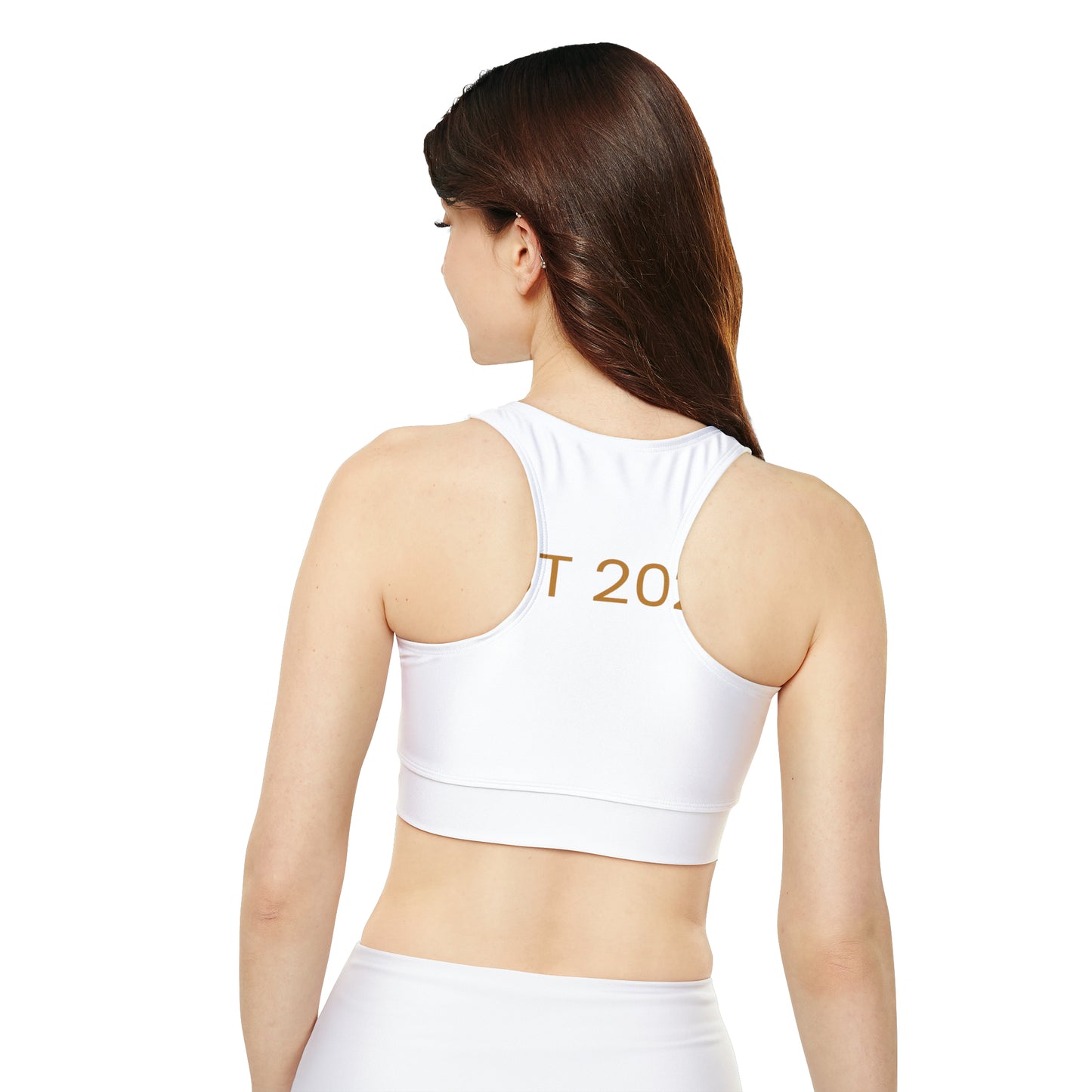 Ntokzah Fully Lined, Padded Sports Bra (AOP)