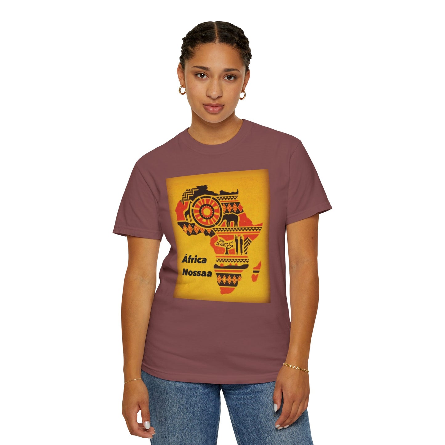 …,,Unisex Garment-Dyed T-shirt For Africa nossa