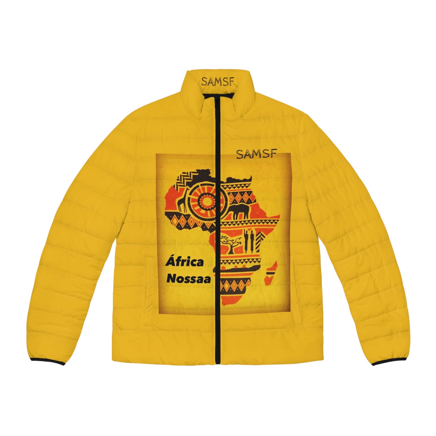 Men's Puffer Jacket (AOP) For Afrika Nossa