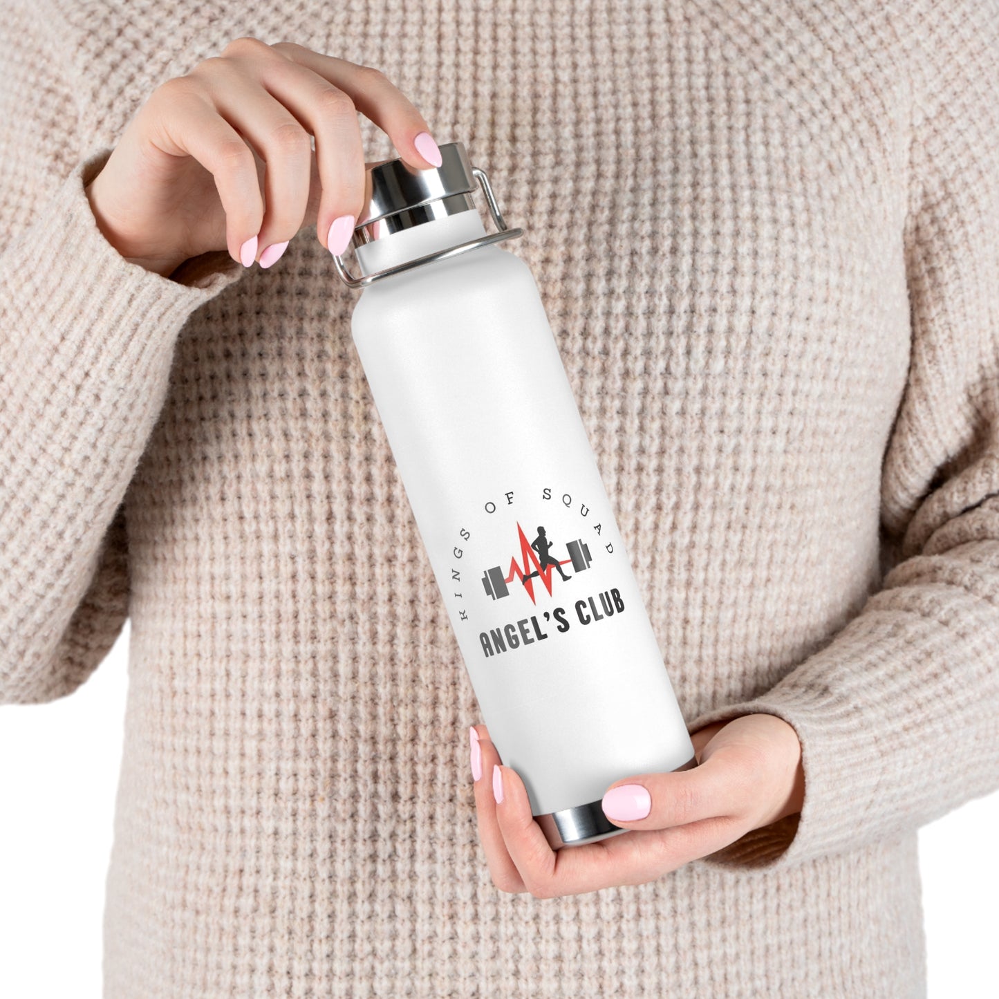 Copper Vacuum Insulated Bottle, 22oz For Angel