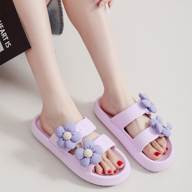 FLowers Shoes Home Thick-soled Eva Slippers