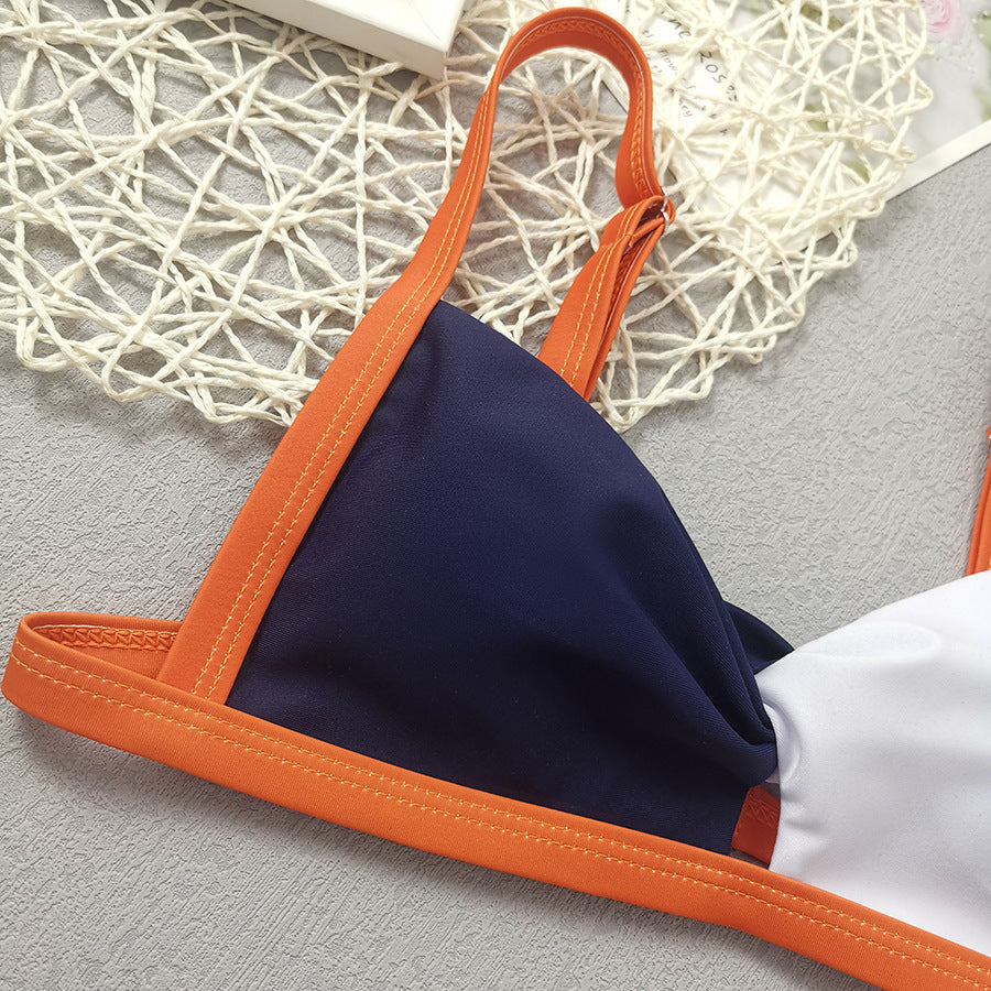 Women's Sexy High Waist Contrast Bikini