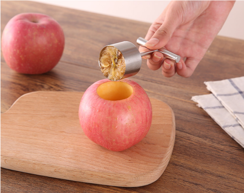 Stainless Steel Apples Rice Mold Stewed Rock Sugar Pear Large Core Puller Fruit Core Hole Digger Remover Kitchen Gadgets