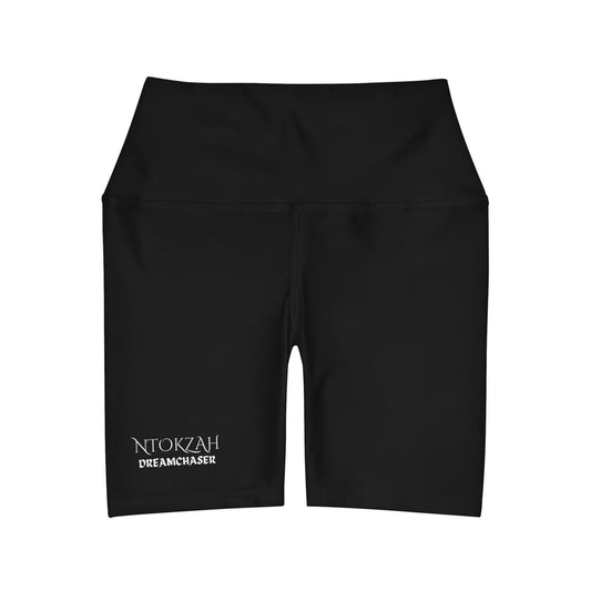 High Waisted Yoga Shorts (AOP)