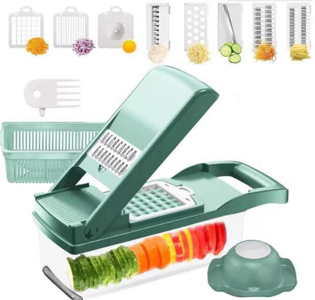 .,., A 12 In 1 Manual Vegetable Chopper Kitchen Gadgets Food Chopper Onion Cutter Vegetable Slicer