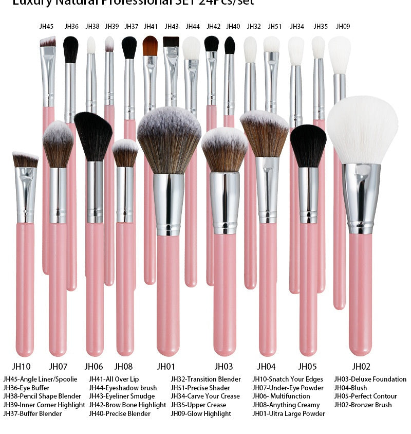 Lebo 30 PCs Makeup Brush Set Soft Hair Eye Shadow Blush Face Powder Full Set