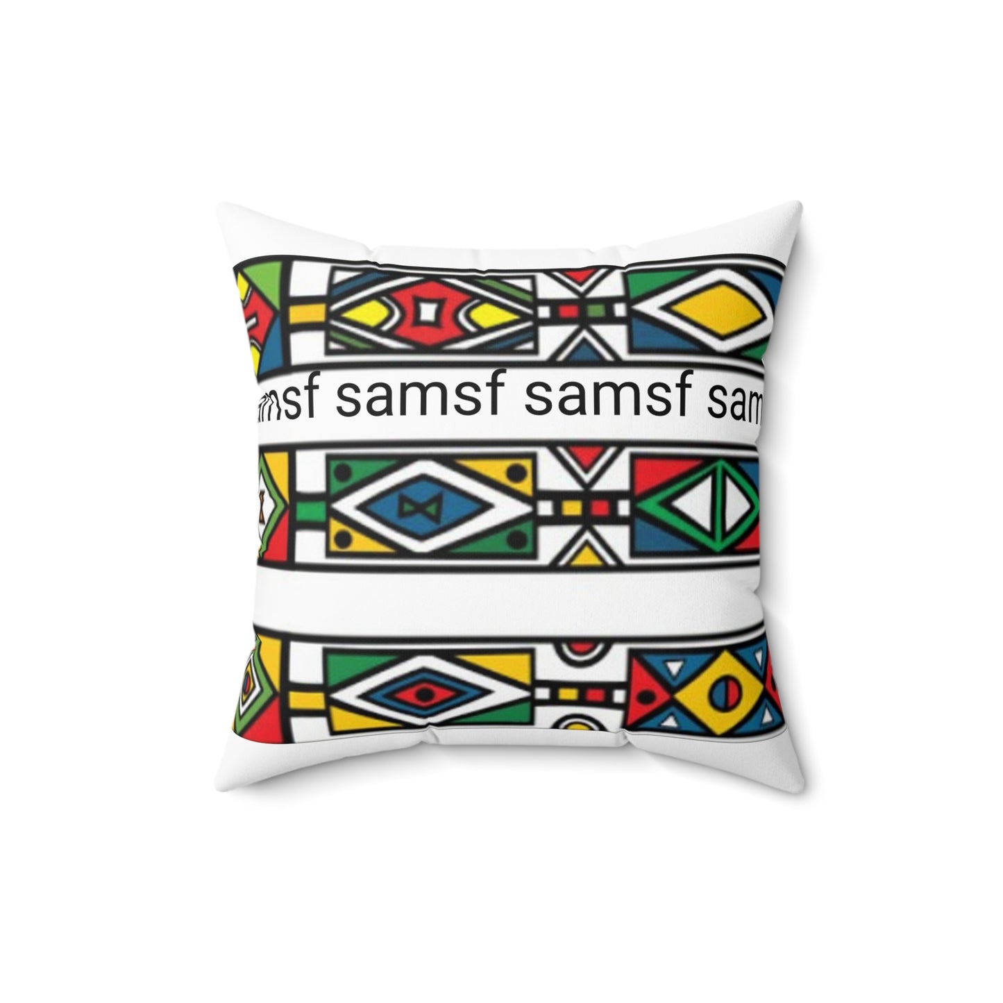 SAMSF Spun Polyester Square Pillow