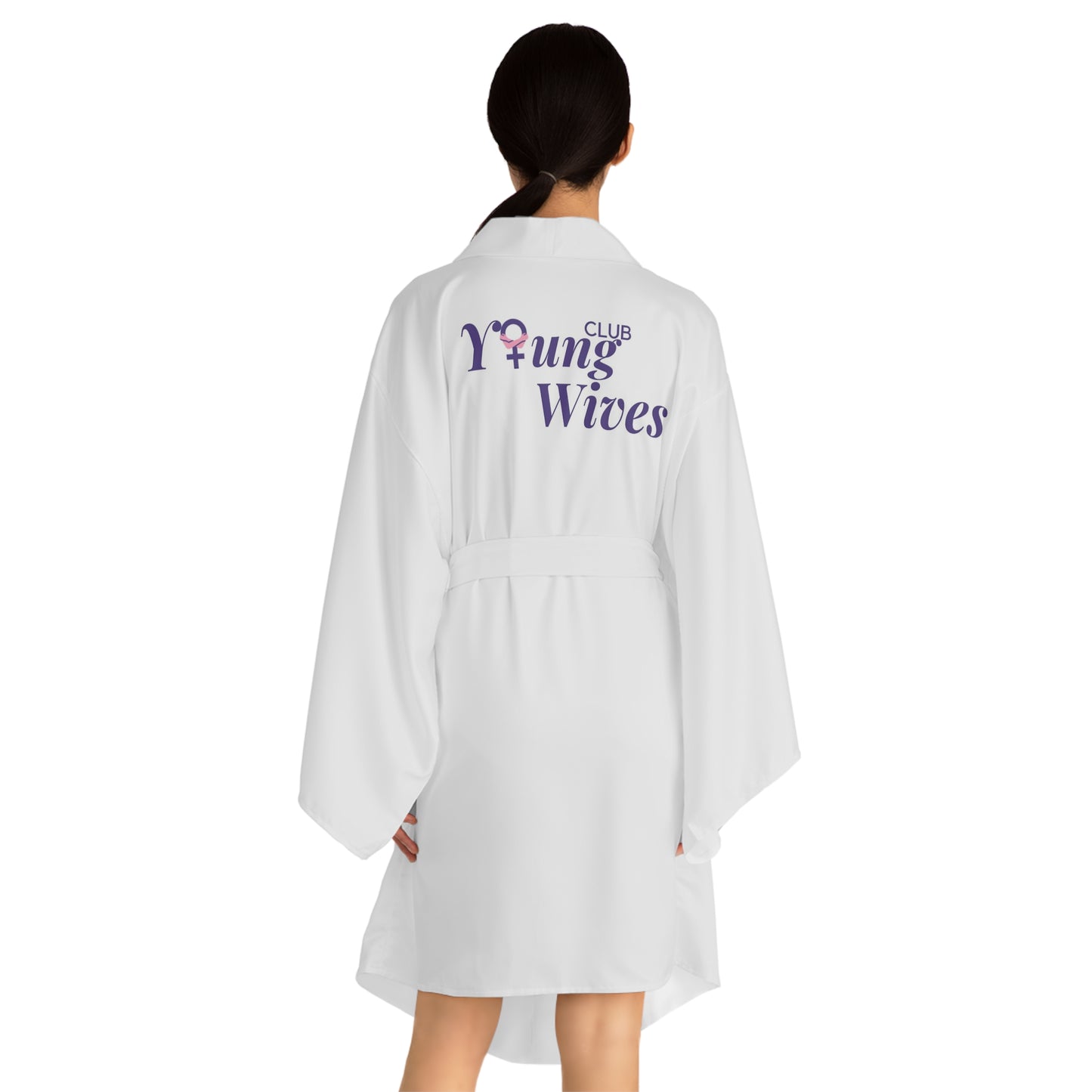 Wives Club Long Sleeve Kimono Robe (AOP)