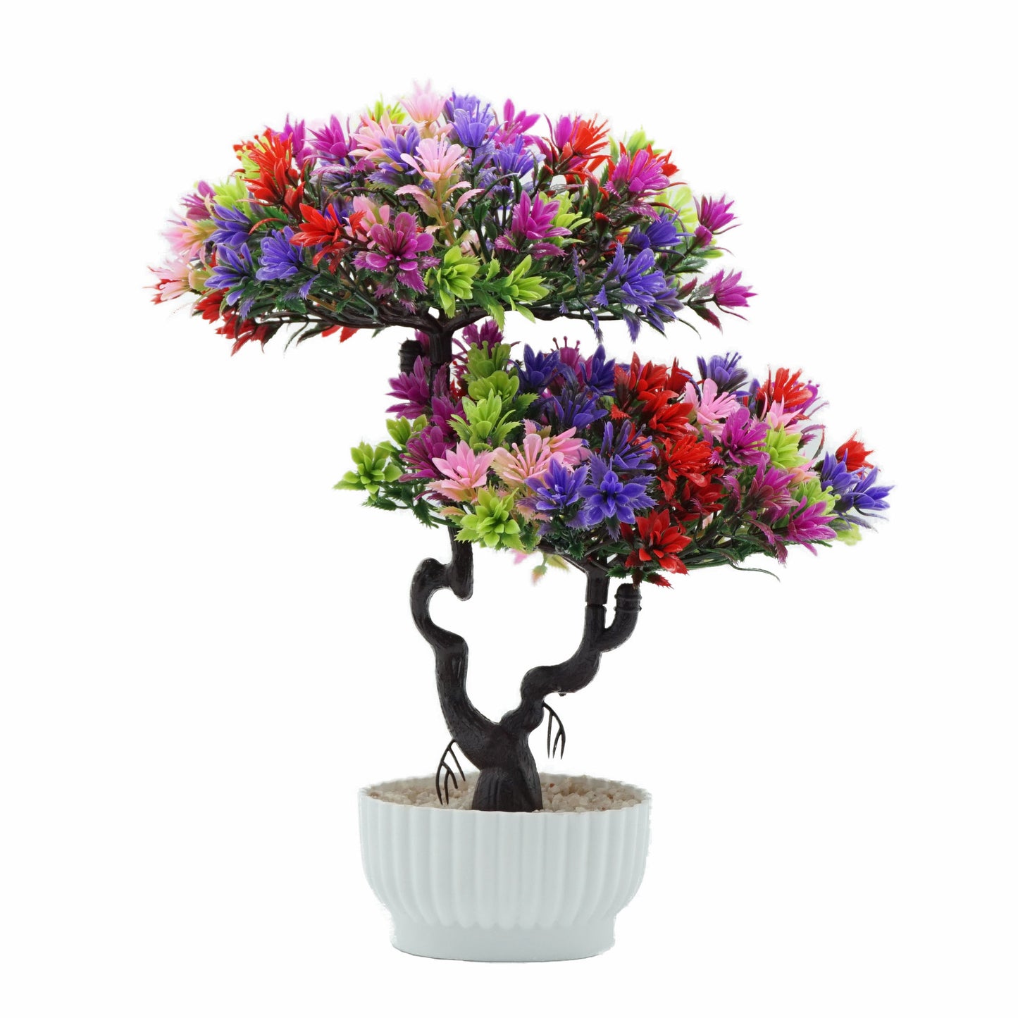 Welcome Pine Bonsai Tabletop Fake Flower Pot