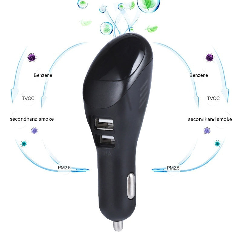 Car USB Cellphone Charger Negative Ion Vehicle-charged Purifier