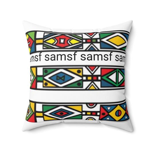 SAMSF Spun Polyester Square Pillow