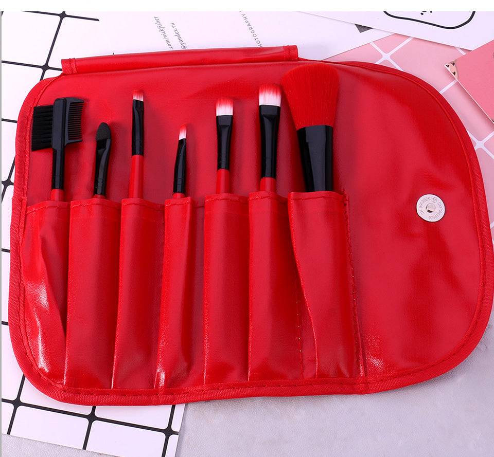 Lebo 7 Makeup Tools Makeup Brushes Portable Full Makeup Brushes