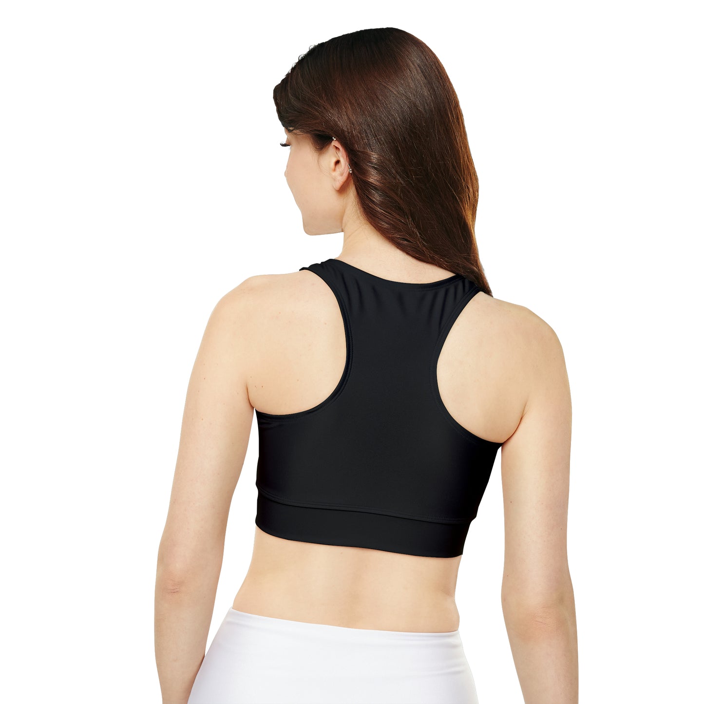 Fully Lined, Padded Sports Bra (AOP) For Miss Joki