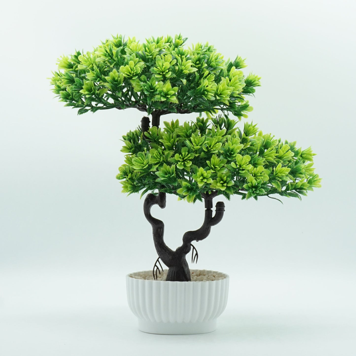 Welcome Pine Bonsai Tabletop Fake Flower Pot