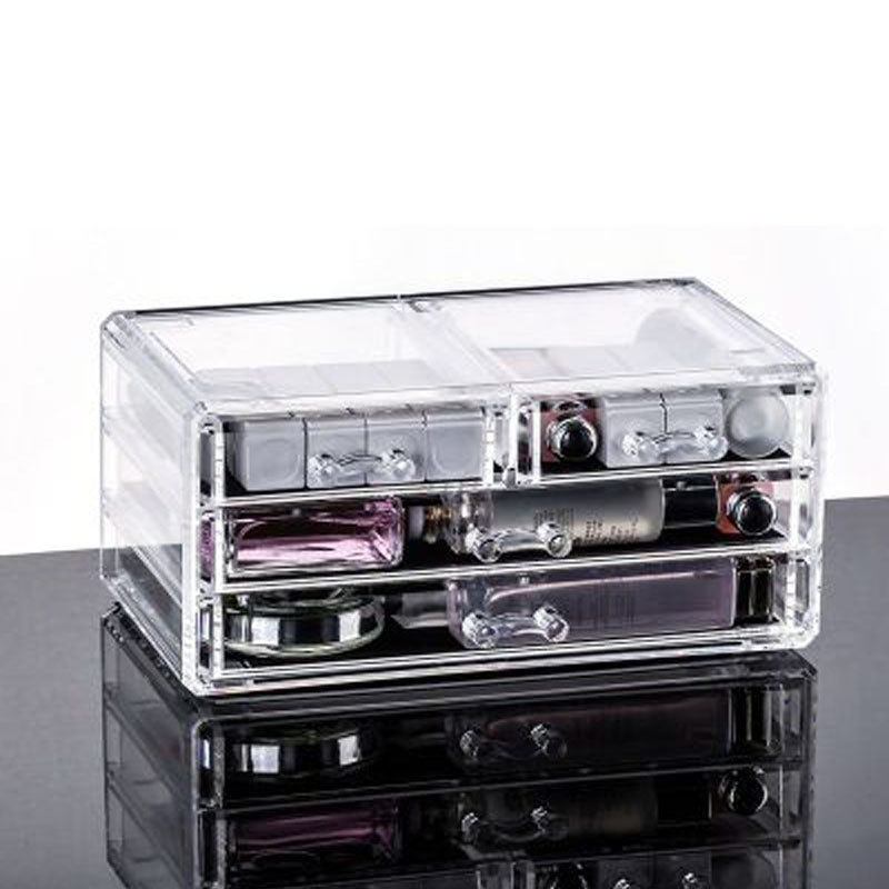 Drawer type cosmetic storage combination makeup box