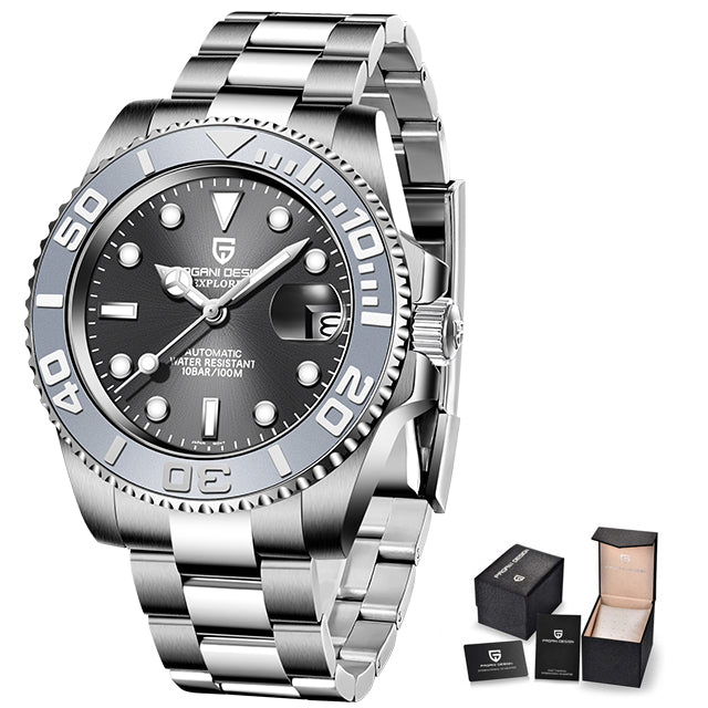 Men's Waterproof Stainless Steel Automatic Mechanical Watch