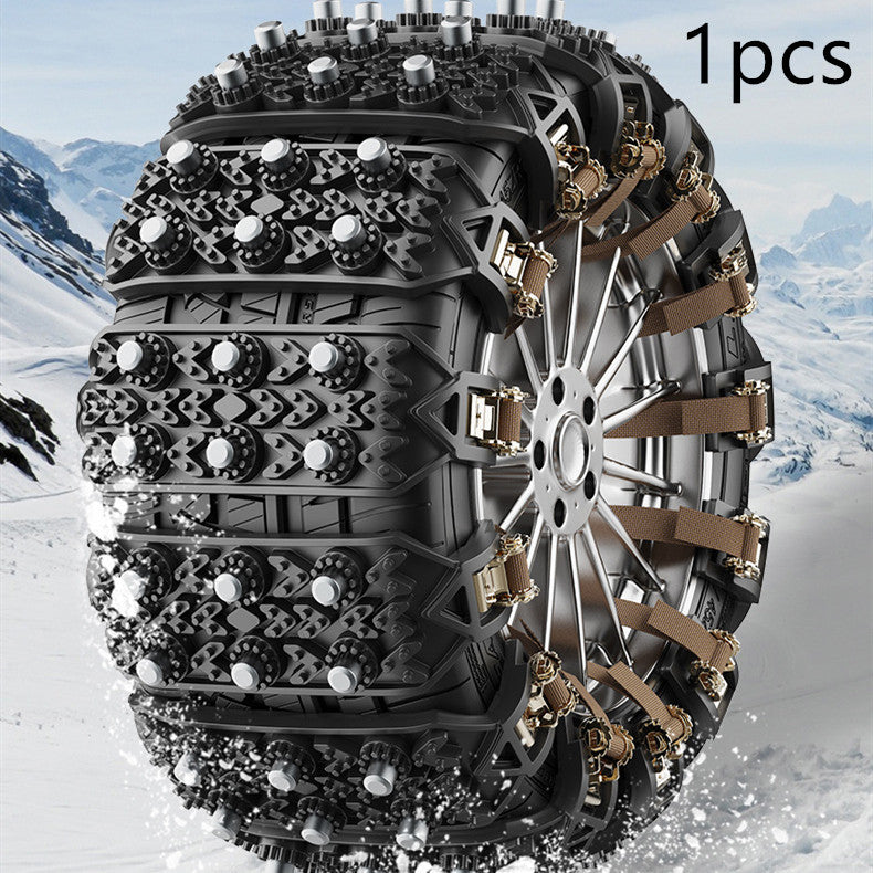 Factory Direct Sales Car Tire Emergency Type Universal Rubber Beef Tendon Snow Nonskid Chain