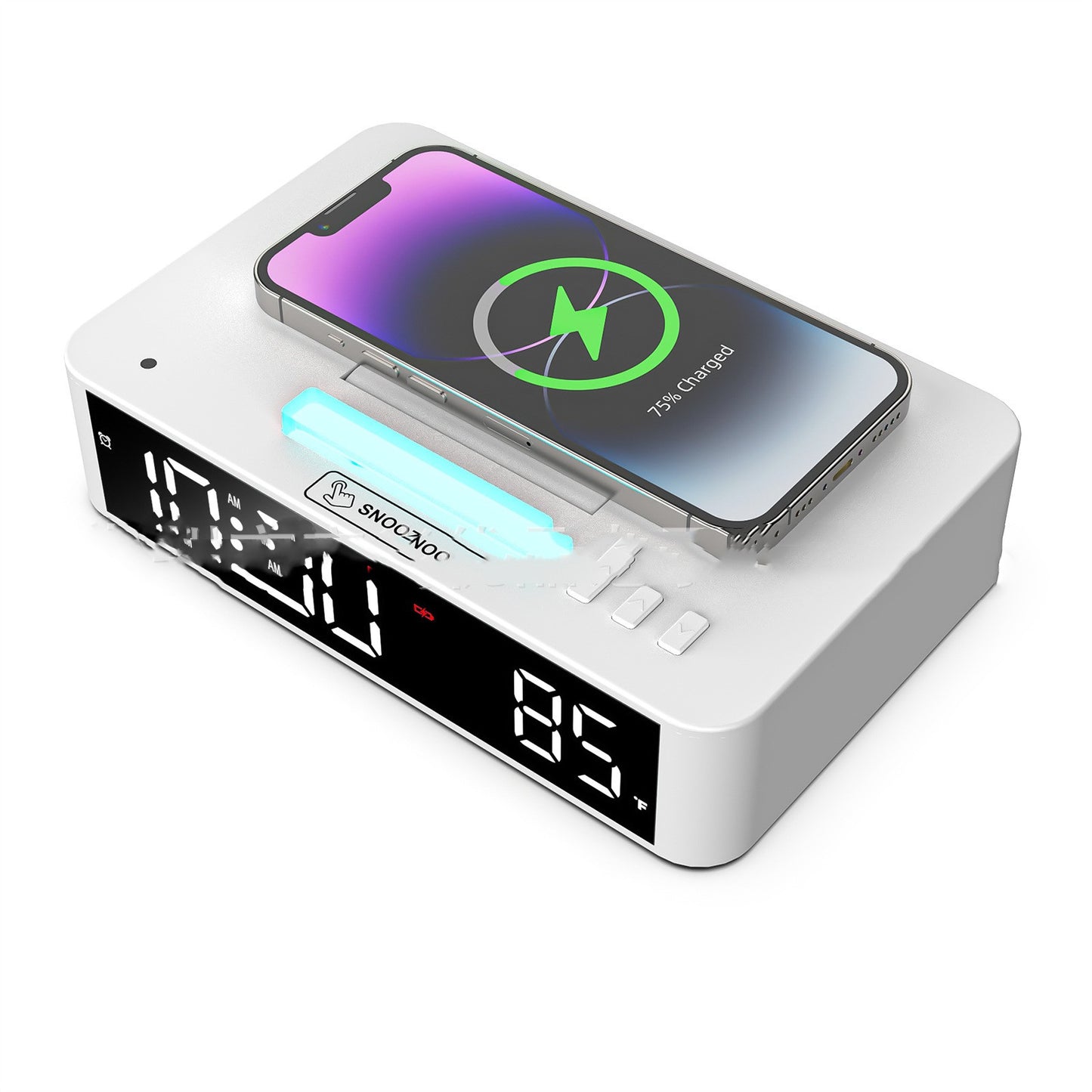 One Click Lifting And Lowering Of 10W Wireless Charging Alarm Clock