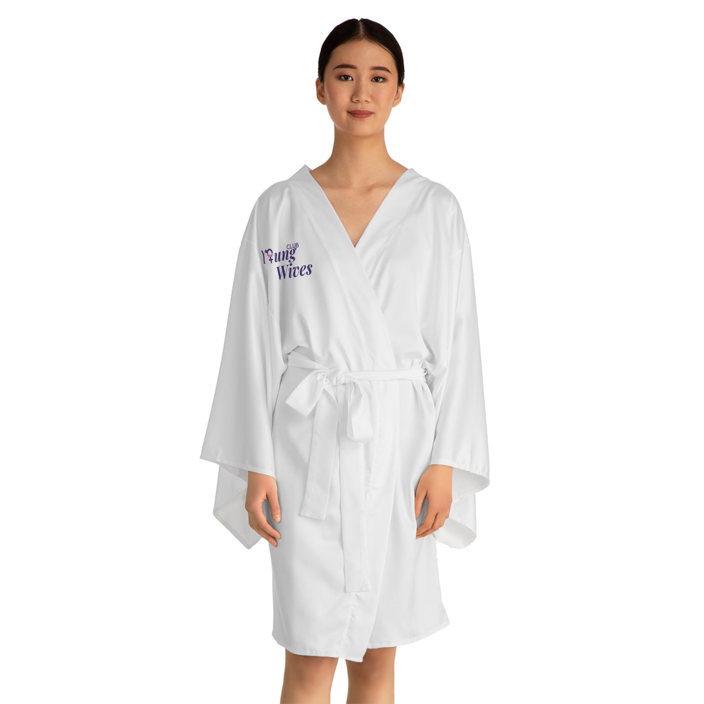 Wives Club Long Sleeve Kimono Robe (AOP)