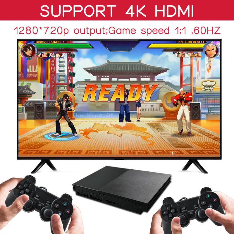 00 Tengyi Cross-border PAPII Joystick Arcade Small Black Box Home TV Game Console Double HDMI