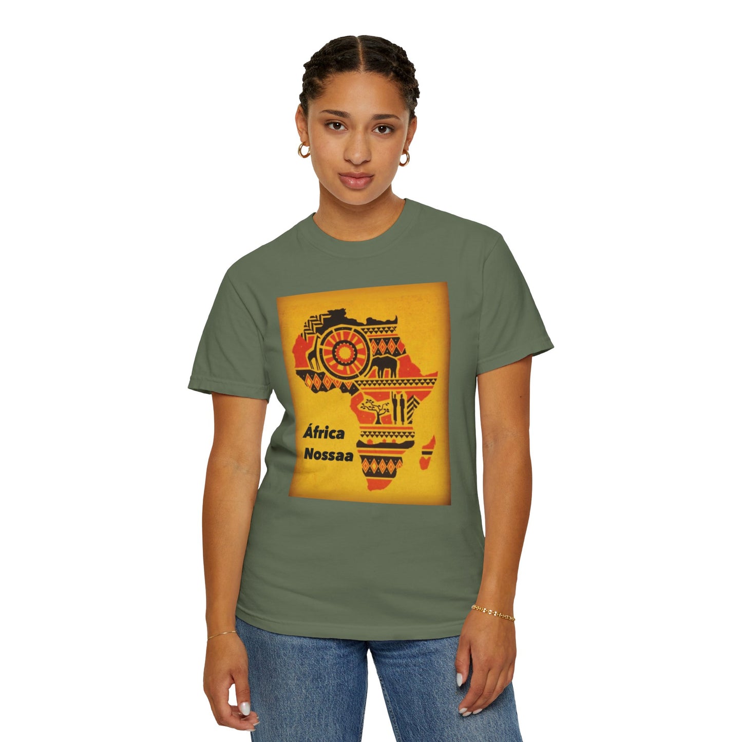 …,,Unisex Garment-Dyed T-shirt For Africa nossa