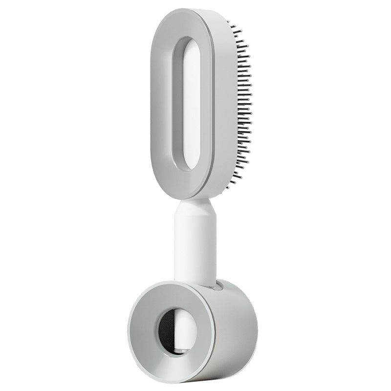 Lebo Self Cleaning Hair Brush For Women One-key Cleaning Hair Loss Airbag Massage Scalp Comb Anti-Static Hairbrush