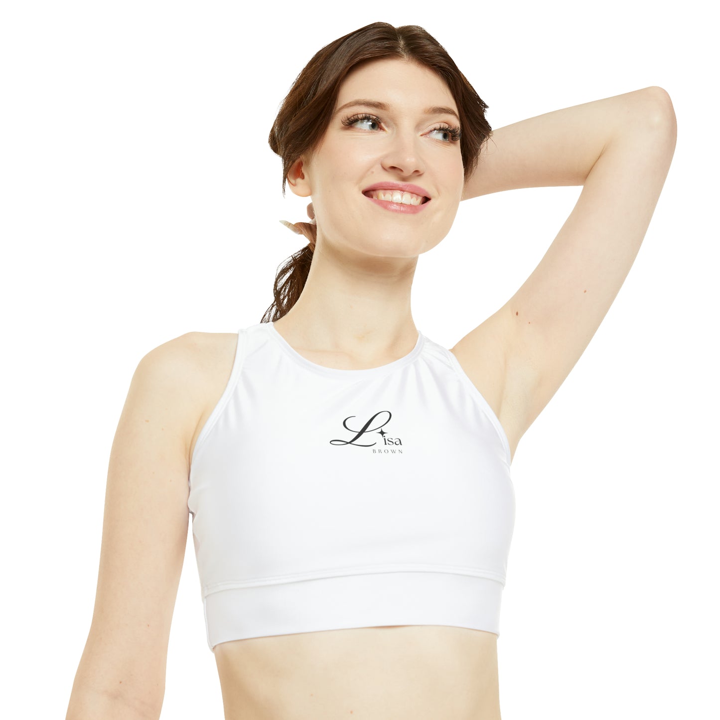 High Neck Crop Bikini Top (AOP) For Lisa