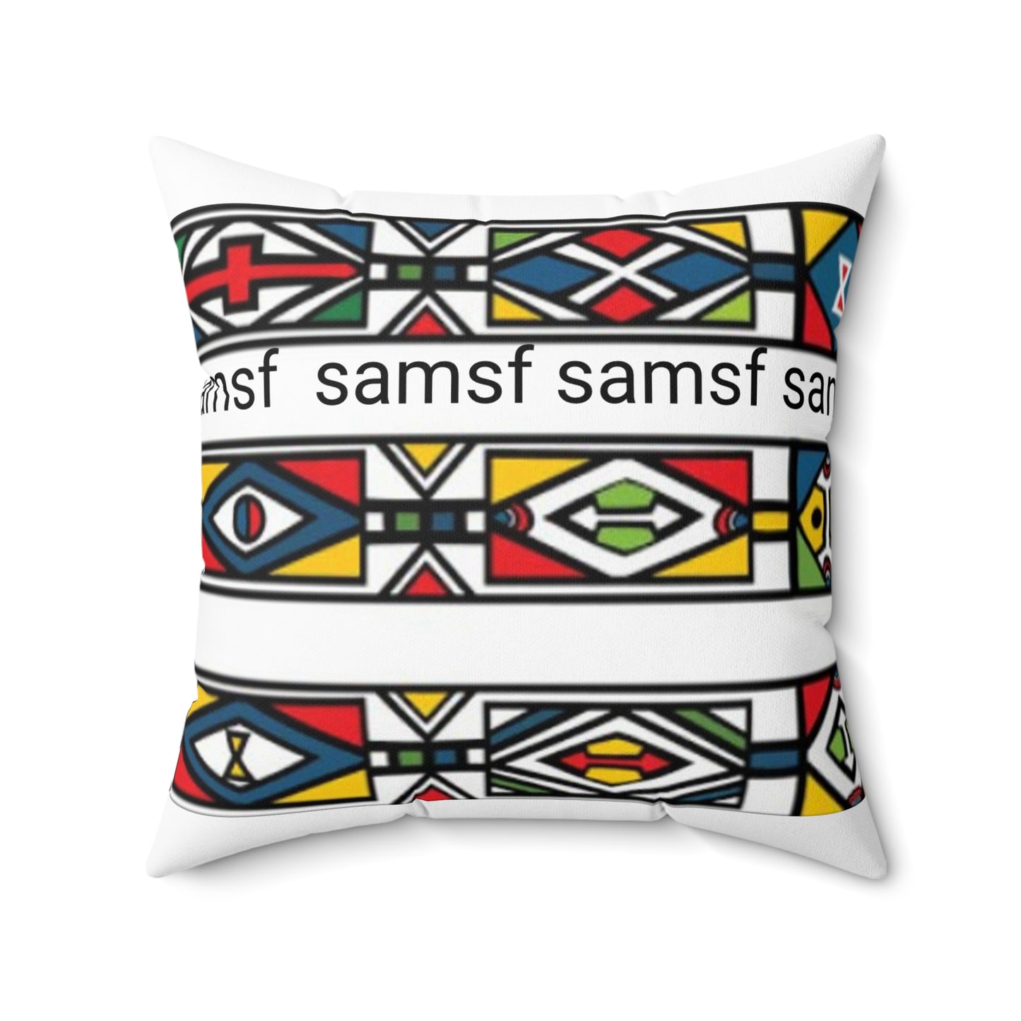 SAMSF Spun Polyester Square Pillow