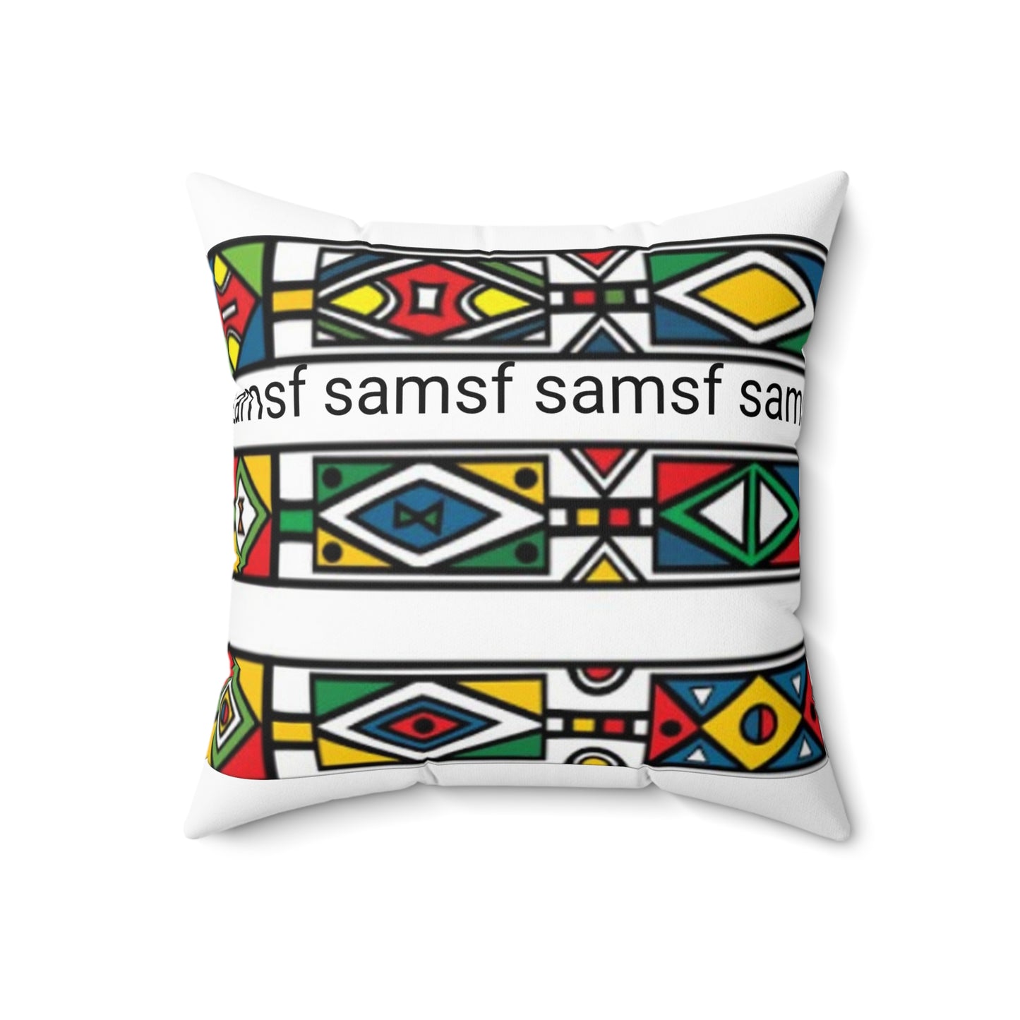 SAMSF Spun Polyester Square Pillow