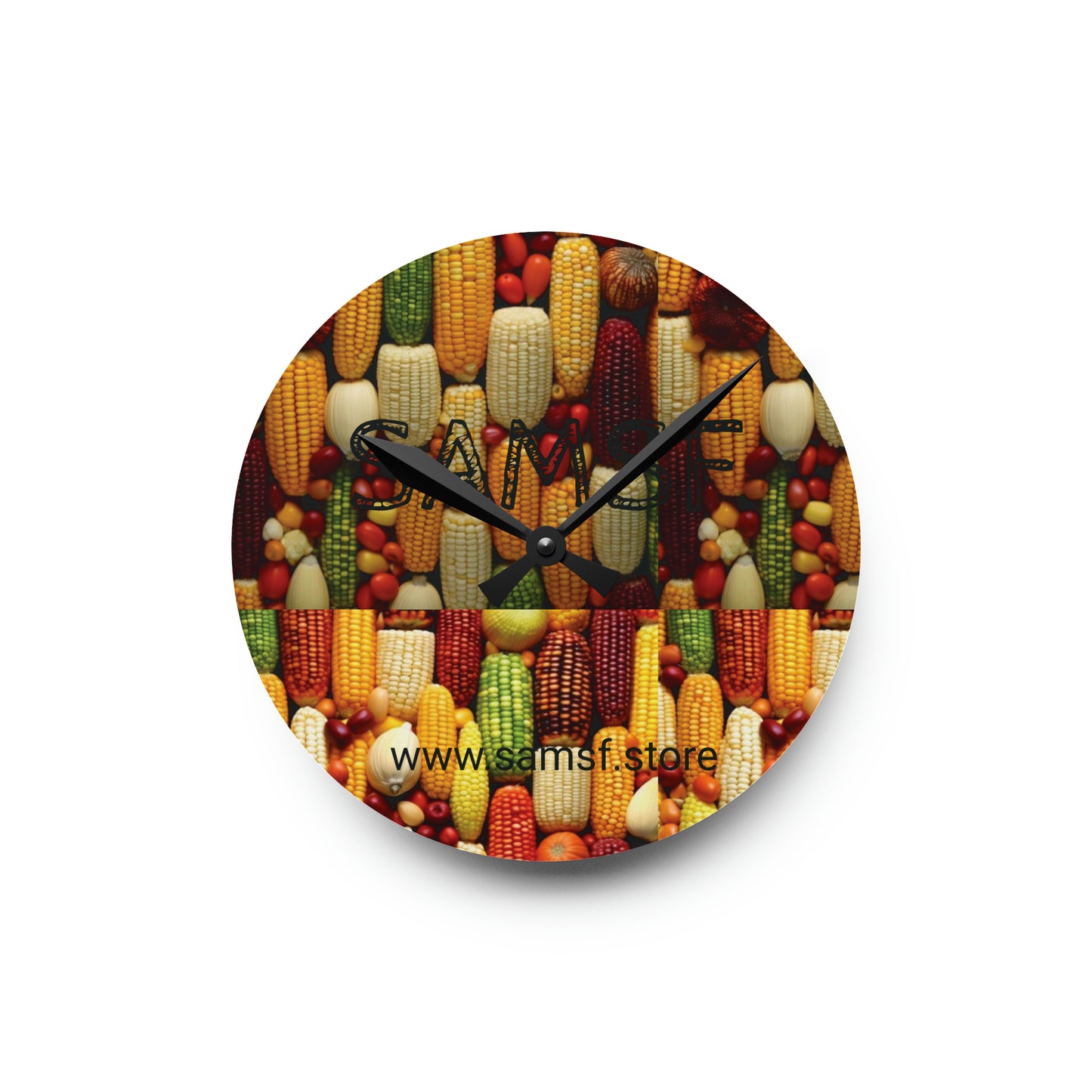 Samsf Corn Acrylic Wall Clock