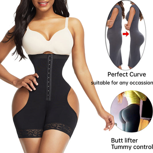 ..,.,001 Women Shapewear High Waist Butt Lifter Tummy Control Underwear Workout Waist Trainer Corset