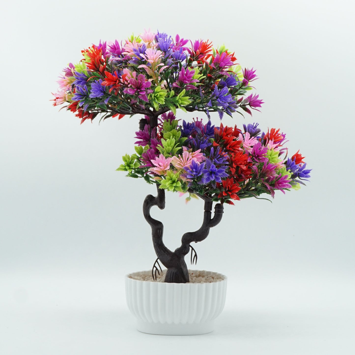 Welcome Pine Bonsai Tabletop Fake Flower Pot